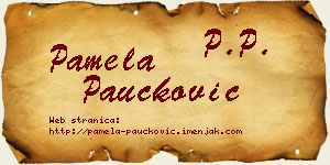 Pamela Paučković vizit kartica
